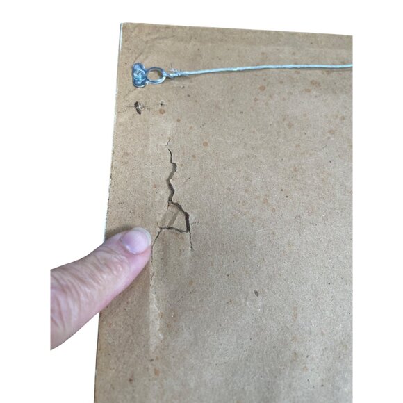 George A Baker handpainted Bridge water landscape watercolor SKU 9385 - Picture 11 of 14